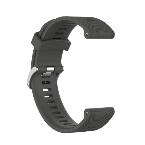 Uhrenarmband für Garmin Forerunner 245 Silikon Grey 20 mm 1