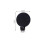 Selbstklebende runde Wandhaken, 5er-Pack Black 3