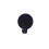 Selbstklebende runde Wandhaken, 5er-Pack Black 4