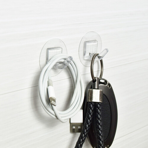 Transparente Klebehaken, 10er-Pack 1