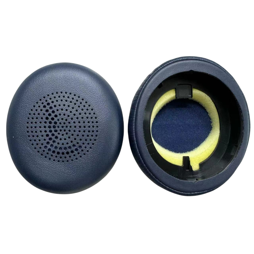 Ear Pads Replacement For Jabra Elite 45H/Evolve2 65, Soft Memory Foam And Protein Leather Ear Cushions Blue 7314280492626
