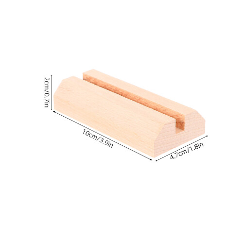 Schild Platzkarten Halter Beige Holz 3 1