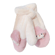 1 Paar Cartoon-Handschuhe, Flauschig, Wärmend, Für Puppenmodell