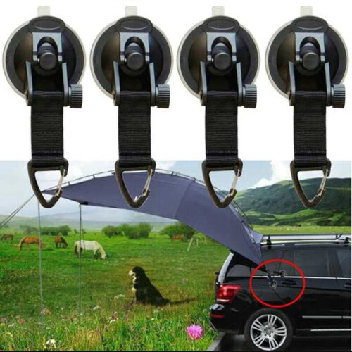Autozelt mit Saugnapfhalterung, 4er-Pack