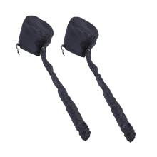 2Pcs Portable Thermal Heated Deep Conditioning Hair Caps For Dry Hair Care Home Use Steam Treatment Hats Black