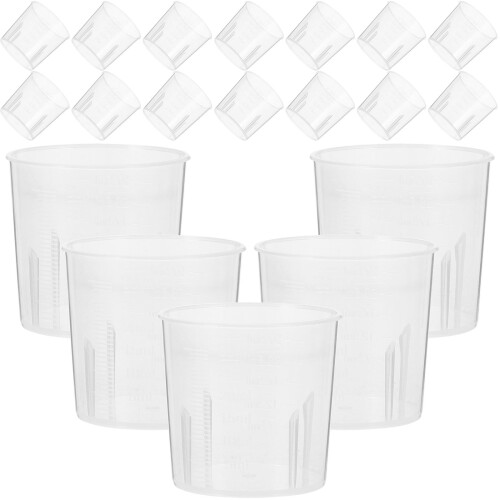 100Stk Messbecher PP Einweg Set