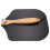 1Pc Lightweight Black Baking Pizza Accessory with Wood Handle 7