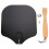 1Pc Lightweight Black Baking Pizza Accessory with Wood Handle 5