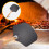 1Pc Lightweight Black Baking Pizza Accessory with Wood Handle 4
