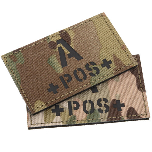 6 Stk. Blood-Type-Patch Nylon Abzeichen 1