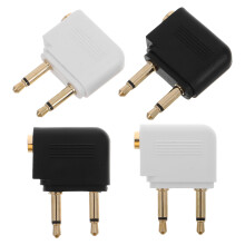 4 Vliegtuig Headphone Plug Adapter Oortelefoon Aansluiting