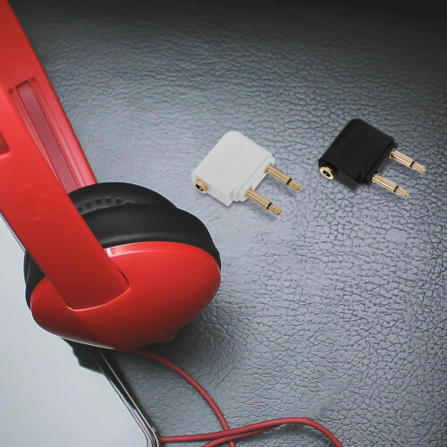 4 Vliegtuig Headphone Plug Adapter Oortelefoon Aansluiting 2