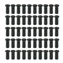 50Pcs/Set Bicycles Spoke Cap Steel Metal-50pc 12G black 13mm