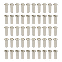 12G 13G 14G Ultralight High Strength Black-50pc 14G silver 12mm