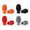 2 Pcs Drum Mute Cover-Cap Drumstick Silent Tip Practical-orange 2