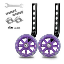 Mute Balance Auxiliary Wheel Kid Riding Universal-Purple