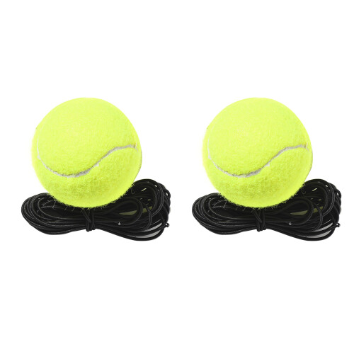 2pcs Tennis Training Ball with String for Tennis Trainer