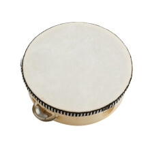 Tambourine Hand Held Drum Single Row Jingles-8 inches