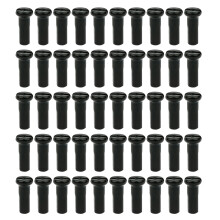 50Pcs/Set Bicycles Spoke Cap Steel Metal-50pc 14G black 12mm