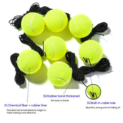 2pcs Tennis Training Ball with String for Tennis Trainer 1