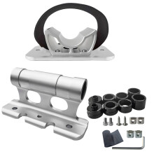 Bike Fork Mount Car Roof Rack Carrier-Silver front frame a
