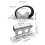 Bike Fork Mount Car Roof Rack Carrier-Silver front frame a 4
