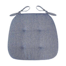 (Blue) Chair Cushion Stool Cushion Multipurpose with Ties Anti Slip Seat Cushion Chair Pad for Garden Home Decor Office Kitchen