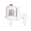Concealed Toilet Cistern Dual Flush Pneumatic Button Switch Panel White Plastic Replacement Accessory Easy Fit 1