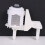 Concealed Toilet Cistern Dual Flush Pneumatic Button Switch Panel White Plastic Replacement Accessory Easy Fit 5