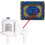 Concealed Toilet Cistern Dual Flush Pneumatic Button Switch Panel White Plastic Replacement Accessory Easy Fit 3