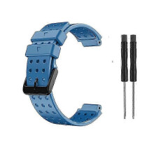 (blue) Strap For Garmin Approach S20 Monochrome Watchband For Garmin Approach S20 Silicone Replacement Fashion Wristband For Garmin