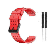 (red) Strap For Garmin Approach S20 Monochrome Watchband For Garmin Approach S20 Silicone Replacement Fashion Wristband For Garmin