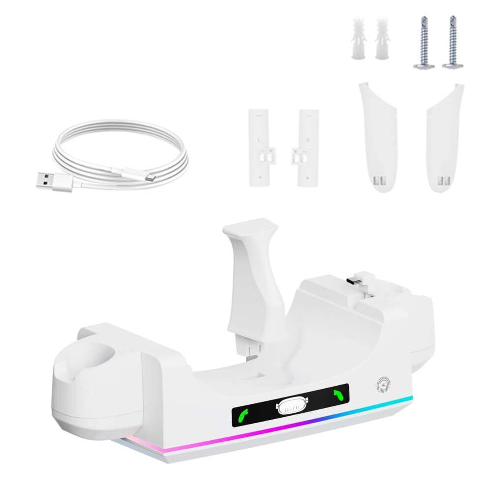Charging Dock Base For 3S Virtual Reality Controllers With Wall Hanging Capability And Color Controller Light 9084446361896