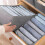Bins For Organization, Multi-Functional Compartment Storage Box, Denim Layered Jeans Organizer, Large Gray Fabric 5