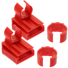 2Stk Led Licht Clips Halterungen Rot Für Freunde