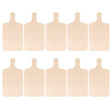 Wood Craft Schneidebrett Unbehandeltes Holz Beige 10St 29,97x16,00cm