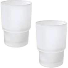Toothbrush Cup 2-Pack, Tumbler Toothbrush Mug & Mouthwash Cup for Bathroom Accessories
