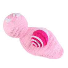 3Stück Wollschnecke Strickset Baby Fotoprop Hut