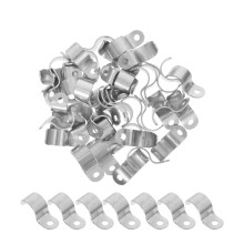 50St Zilveren Metalen Pijpclips, Universele Steun Voor Buismanagement