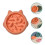 Pet Intelligence Slow Food Teller Orange 1 Set 6