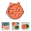 Pet Intelligence Slow Food Teller Orange 1 Set 4