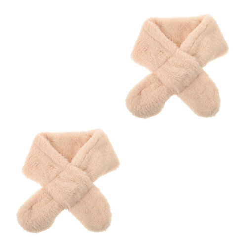 2er Pack Kinder Plüsch Schal Halswärmer Für Winter 1