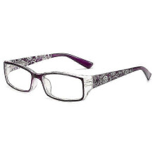 (400, Purple frame) New Style Carved Reading Glasses Anti-blue Light Ladies Reading Glasses Spring Leg Women's Reading Glasses