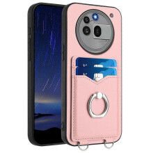 (For Nothing Phone 3a Pro, Pink) R20 Ring Card Holder Phone Case