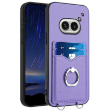 (For Nothing Phone 2a, Purple) R20 Ring Card Holder Phone Case