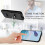 (For Nothing Phone 3a, Black) R20 Ring Card Holder Phone Case 4