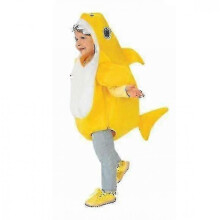 (100, yellow) Baby Shark Costume For Kids Unisex Party