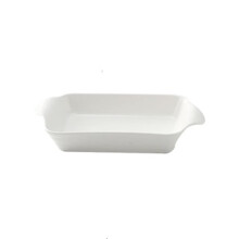 White Ceramic Baking Dish Small Color A Microwave Safe Oven Bakeware Fruit Salad Table Decor