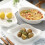 White Ceramic Baking Dish Small Color A Microwave Safe Oven Bakeware Fruit Salad Table Decor 5