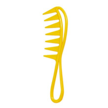 (Yellow) Wide Tooth Comb Large Tooth Comb Wide Tooth Curl Comb Shark Teeth Hair Barber Hairstyle Tool for Curly Wet Wavy Hair light pink